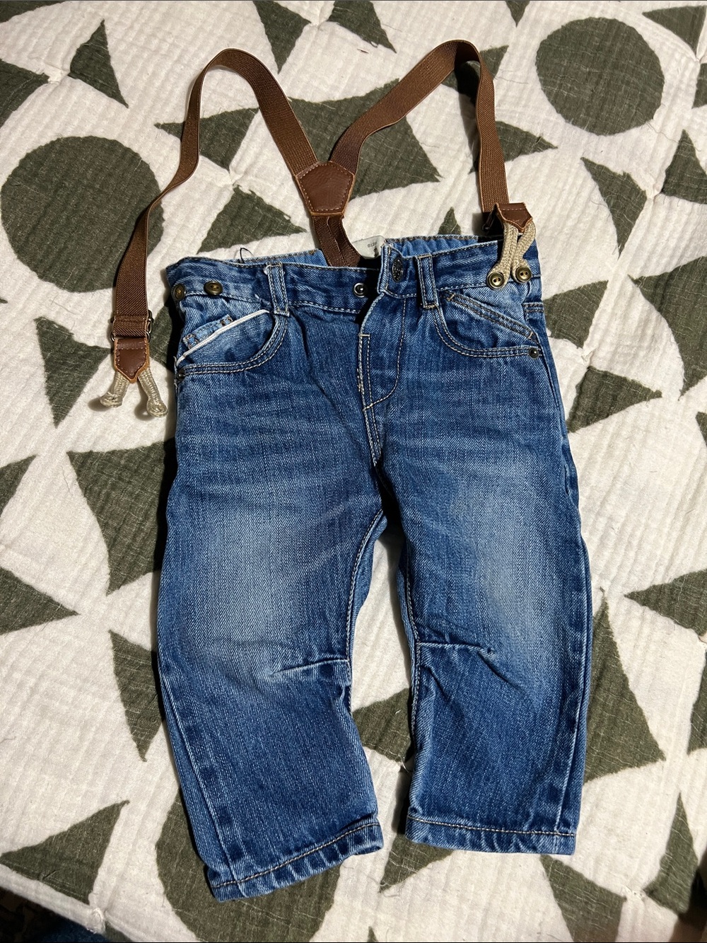 Zara Boy Denim w/Suspenders